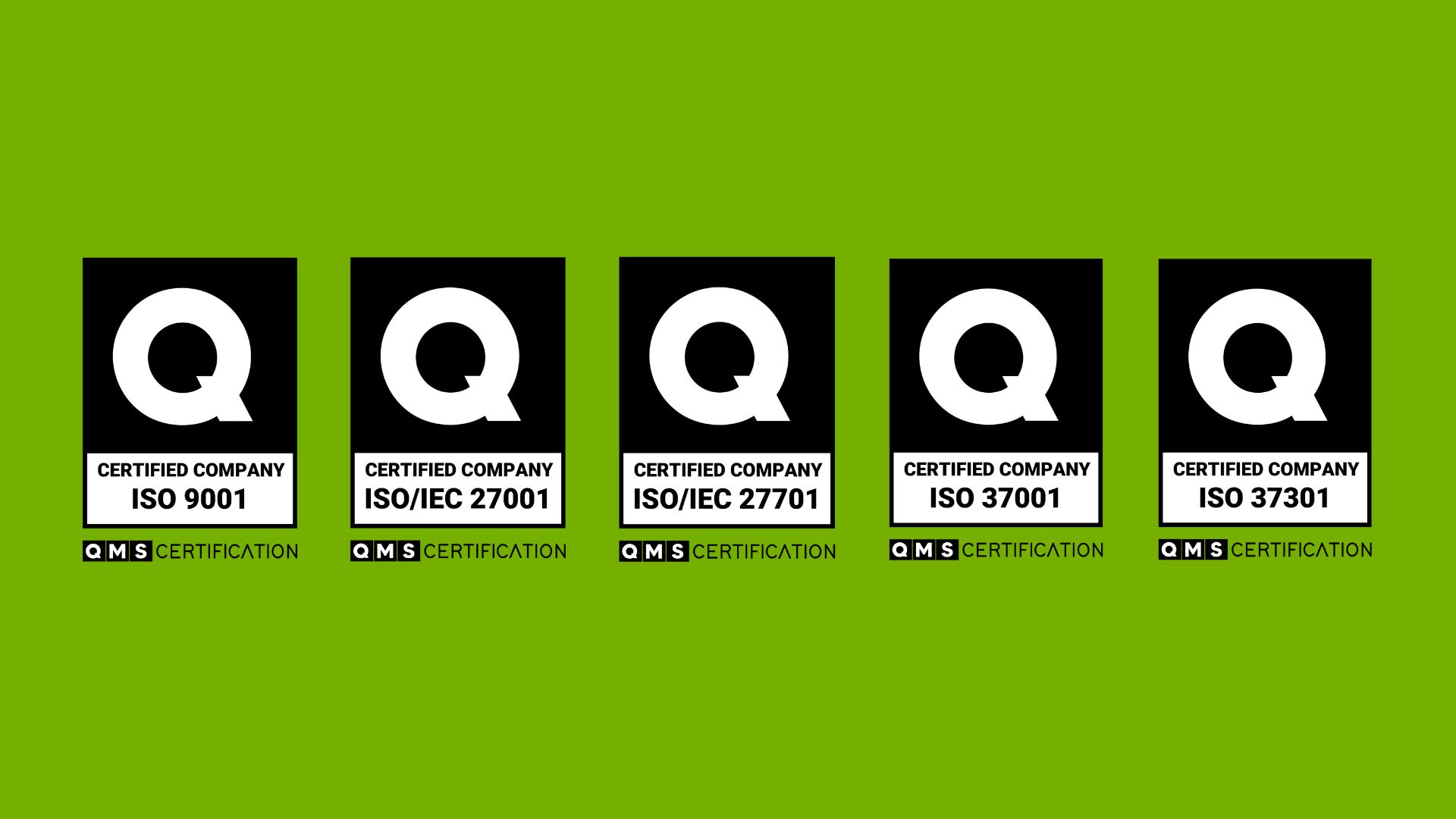 Selos de certifica&ccedil;&atilde;o ISO alinhados, ilustrando o que &eacute; ISO e os padr&otilde;es internacionais de qualidade, seguran&ccedil;a e governan&ccedil;a.